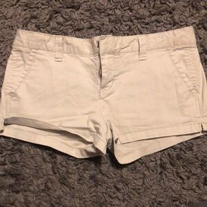 Areopostale Stretch Cream Cotton Shorts